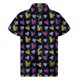 thumbnail image 3 of Camisa hawaiana con estampado 3D de corazones de amor popular para hombres y mujeres, camisas hawaianas de verano, blusas de manga corta con botones y solapa de calle, 3 of 5