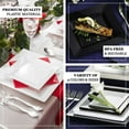 thumbnail image 4 of Efavormart 10 Pack - 6" Clear Disposable Plastic Square Salad Dessert Plates for Wedding, Birthday, Reception, Buffet, Upscale Occasions, Catered, Restaurants, 4 of 8