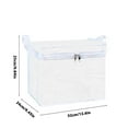 thumbnail image 3 of Fiudx Bolsa de Almacenamiento Transparente Grande, Organizador Transparente, Cierre de Cremallera, Plegable y Ligera, para Uso Doméstico y En El Aula, Gran Capacidad para Ropa y Juguetes, 60 X 40 X 3, 3 of 6