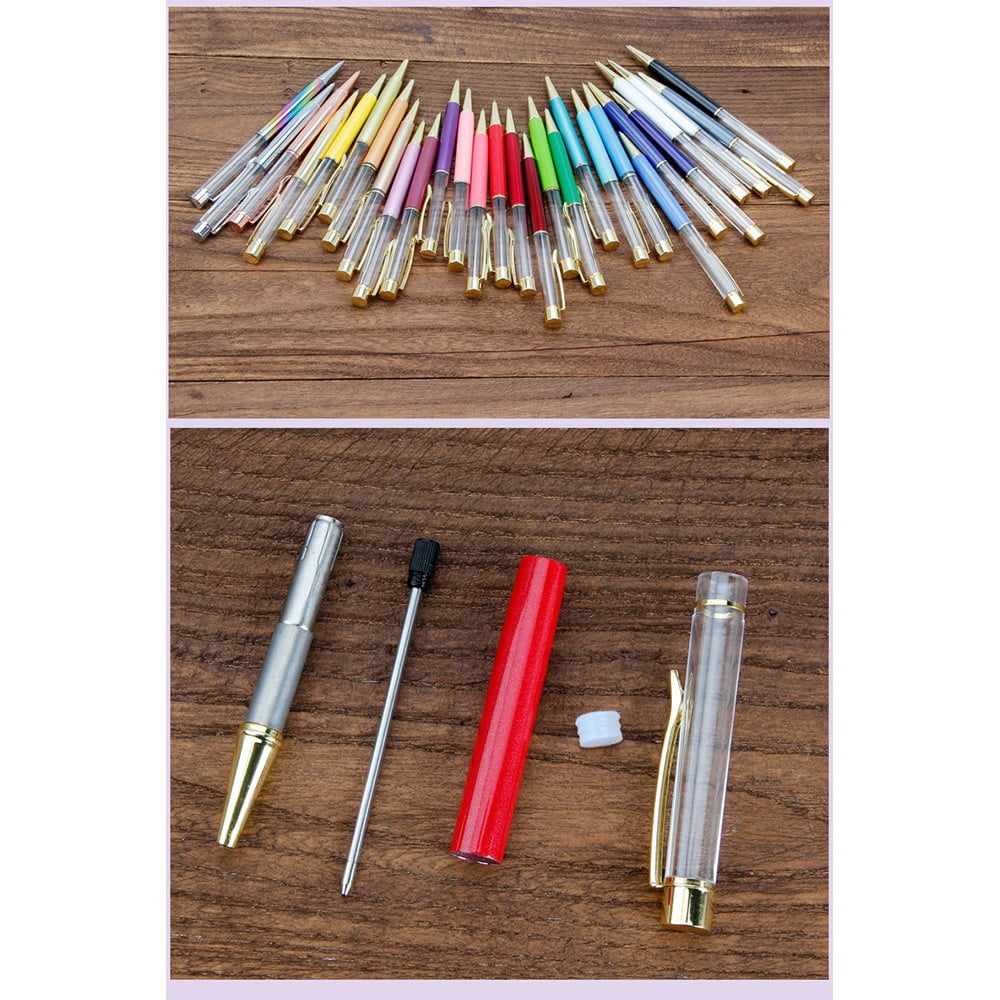 22 Colorful Empty Tube Floating DIY Pens,Metal Pens