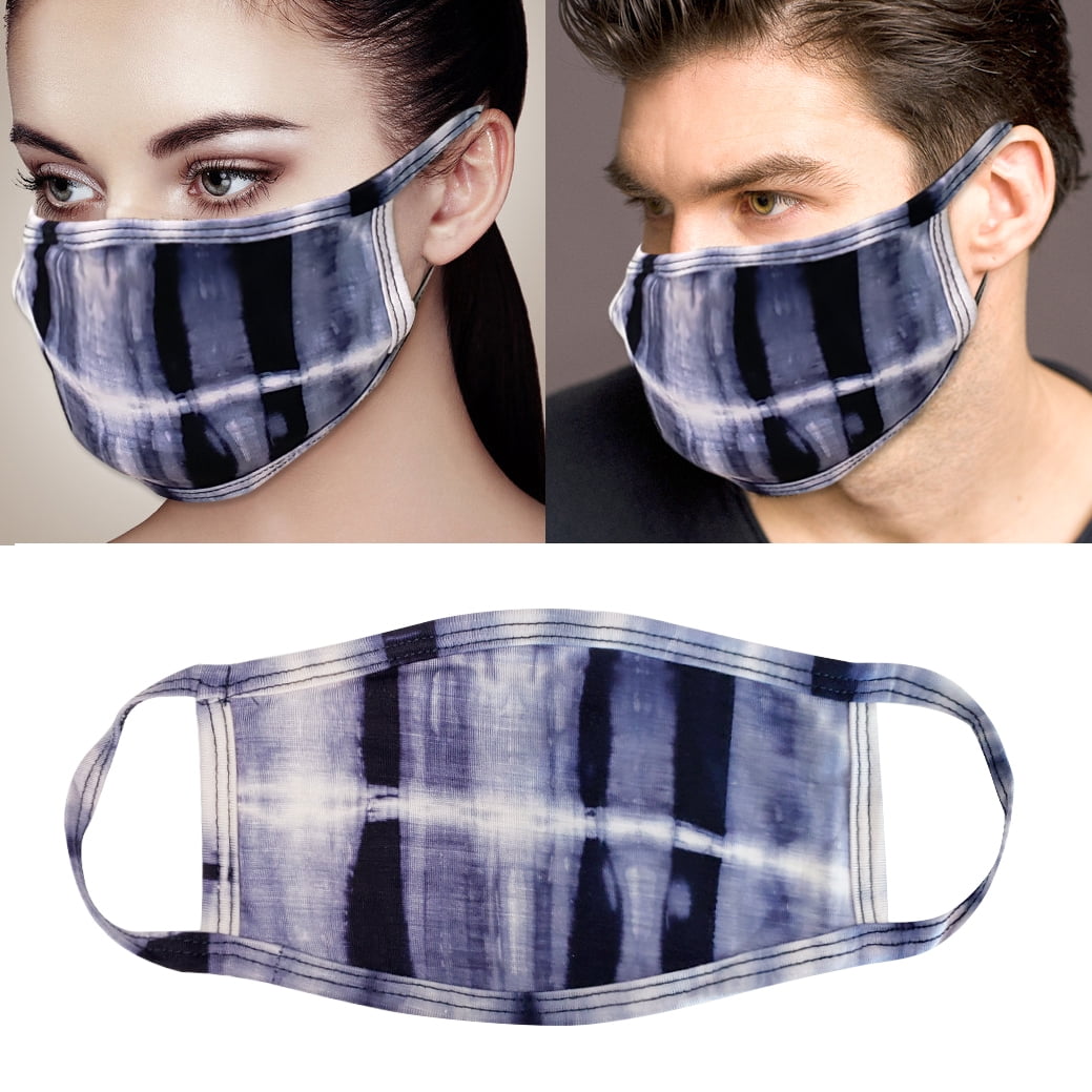 3Pcs Unisex Cloth face mask Tie Dye Protect Reusable Comfy Washable