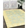 thumbnail image 3 of Ahgly Company Machine Washable Indoor Rectangle Abstract Sun Yellow Area Rugs, 7' x 10', 3 of 7