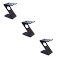 thumbnail image 1 of Youkk Plastic Z-Shape Stand Barber Salon Brush Holder Tools Shaving Rack Black Style A 3Set, 1 of 6