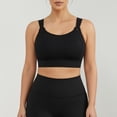 thumbnail image 2 of HAPIMO Women High Support Sports Bra Adjustable Straps U Neckline Moisture Wicking Fabric For Workout And Training Black S, 2 of 6