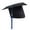 Blue, variant on iOPQO Unisex Adult Graduation Cap with Tassel, Black One Size