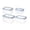Transparent 4PC, variant on Plastic Food Storage Containers,Leakproof & Airtight Plastic Locking Lids Rectangular Containers,Reusable Food Storage Containers for Soups,Salads,Meal Prep,Microwave Dishwasher Safe (Transparent S)