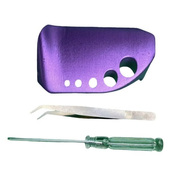 Accesorios para placas de prensado de carretes de pesca, piezas de engranajes para carretes de pesca de aleación de aluminio Púrpura
