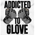 thumbnail image 2 of Addicted to Glove Fighter Athlete Womens Slim Fit Graphic Tee Brisco Brands X, 2 of 5