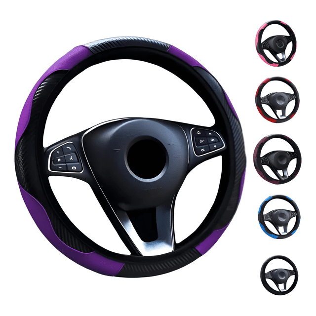 Funda Cubre Volante Deportivo Protector Antiderrapante Auto Xtellar morado