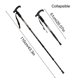 thumbnail image 4 of Naiovety Bastones de trekking ultraligeros antideslizantes ajustables telescópicos plegables retráctiles bastones de senderismo bastón de Escalada, 4 of 6