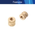 thumbnail image 3 of Wekity M3x5mm Female Thread Knurled Nuts,200PCS Hx5mm OD Brass Threaded Insert Embedment Nuts Hydraulic Welded Joint Injection Molding Assortment Kit for 3D Printing Injection Molding-0621, 3 of 5