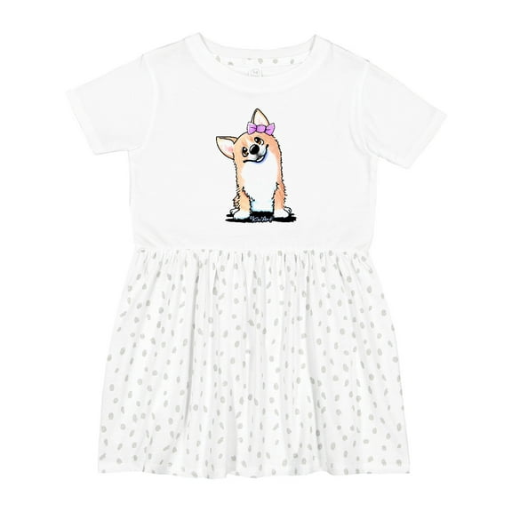 Inktastic Corgi Puppy Girl Girls Toddler Dress