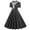 Black, variant on IROINNID Wedding Guest Dresses for Women Evening Night Formal Fall Dress A Line Flare Vintage Dress Bowknot Prom V-Neck Collar Short Sleeve Polka Printing Elegant A-Line Dress,Pink