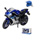 thumbnail image 1 of (Blue)1:12 Casting Motor Car Model Yamaha Yzf R1 like Toy Car Detailed Design 1pc, 1 of 4