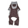 thumbnail image 6 of Pet Life YGHL3BKMD Active Warm-Pup Heathered Performance 4-Way Stretch Two-Toned Full Bodied Track Suit - Brown & Grey, Medium, 6 of 8
