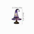 thumbnail image 3 of Battery Operated Witch Hat Hanging Light, Seasonal Hanging Halloween Light, For Bedroom, Desk, Mantel, Shelf, Window, Party Room And Halloween Home Decor, Easy To Style Decor, 3 of 7