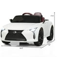 thumbnail image 2 of Patiojoy Lexus Licensed Electric Kids Ride on Car with Remote Control White, 2 of 5