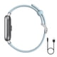 thumbnail image 4 of Reloj inteligente Heartrate Presión arterial Oxígeno Reloj de pulsera Temperatura corporal Control táctil Reloj impermeable, azul claro Inevent EL001549-07B, 4 of 7