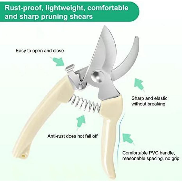 Deli 8.5 Inch Garden Scissors Professional Sharp Bypass Pruning