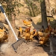 thumbnail image 5 of INSMART Chicken Poop Scooper, 3 in 1 Adjustable Metal Long Handle Litter Scooper with Shovel, Rake, Slotted Shovel, Chicken Coop Cleaning Tools Scooper for Sifting Chicken Sand and Wood Shavings, 5 of 11