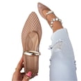 thumbnail image 4 of YOUYEDIAN Flat Shoes for Women Dress Non Slip Slip on Mary Jane Shoes Spring Fall Work Walking Shoes Trendy Closed Toe Orthopedic Shoes (Camel), 4 of 5