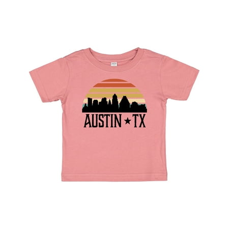 

Inktastic Austin Texas Skyline Vintage Gift Baby Boy or Baby Girl T-Shirt