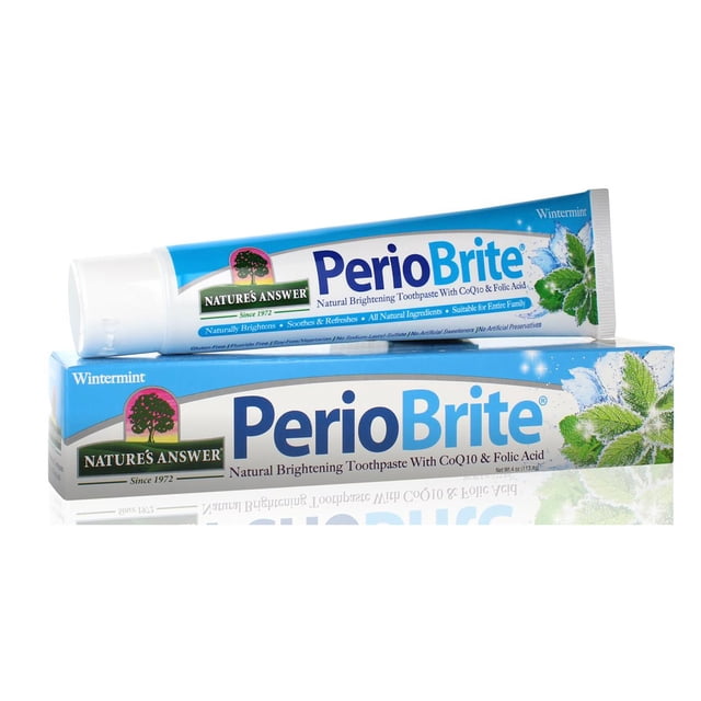 Nature's Answer Periobrite Toothpaste, Sin Flúor, Menta de Invierno, 113 g