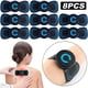 thumbnail image 3 of Masajeador Eléctrico Espalda Y Cuello 8XMini Parche Masaje Cervical EMS (batería, 3 of 7