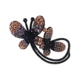 thumbnail image 5 of 2PCS Girls Bird Nest Hair Accessories Women's Fashion Meatball Headwear Bun Hair Claws Rhinestone Flower Hairpin Ponytail Clips 3, 5 of 8