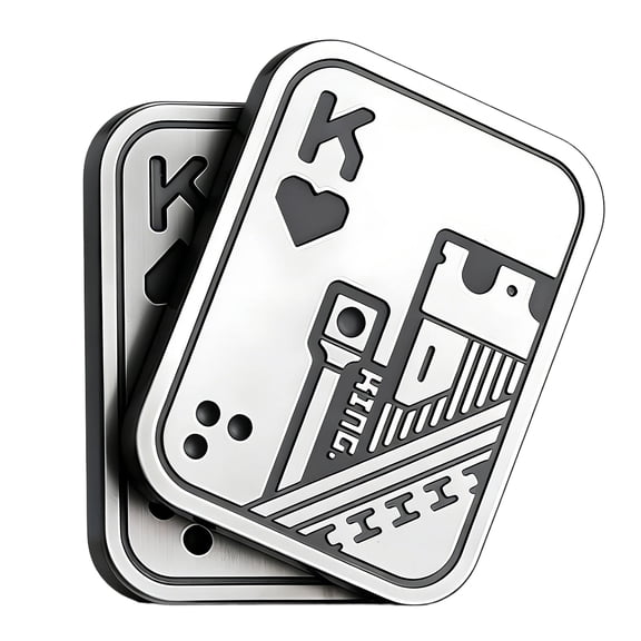 CYFW Fidget Slider,Rotating Playing Card Fidget Toys Adults,EDC Metal Sensory Fidget Toys,Desk Fidget Toys for Autism,Tension,Anxiety