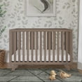 thumbnail image 3 of Child Craft SOHO 4-in-1 Convertible Crib, Canted Leg Mid-Century Design, 3 Mattress Heights, Dusty Heather, 3 of 8