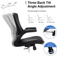 thumbnail image 4 of YANGLI Tall Office Chair for Standing Desk, Drafting Chair with Footrest Ring, PU Leather Recline High Office Chair with Adjustable Lumbar Support, 4 of 6