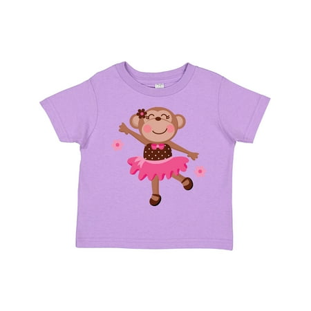 

Inktastic Ballerina Dance Monkey Gift Toddler Toddler Girl T-Shirt