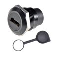 thumbnail image 5 of Bunblic HDMI Panel Mount Coupler Shielded Portable HDMI Round Pass through Connector Black, 5 of 5