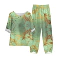 thumbnail image 4 of Joau Casual 2 Piece Outfits for Women Loose Fit Lounge Matching Sets Short Sleeve Top & Wide Leg Pants Workout Tracksuits Set Streetwear, 4 of 4