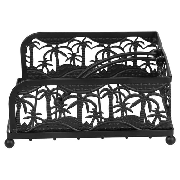 Elegant Metal Weighted Napkin Holder for Kitchen and Dining Table, Table Napkin Organizer, 1 Pack