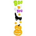 thumbnail image 2 of Northlight 14-Piece Green and Orange Boo To You Halloween Gel Window Clings, 2 of 5