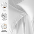 thumbnail image 3 of Davmabcjy 2-Piece Solid Color Microfiber Pillowcases, Envelope Closure, Machine Washable, Queen , White, 3 of 6
