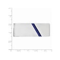 thumbnail image 2 of Blue Enameled Money Clip in Sterling Silver with Rhodium Plating, 2 of 2