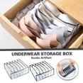 thumbnail image 1 of Vaidha Underwear Storage Box With Compartments Socks Bra Underpants Organizer Drawers, 1 of 3