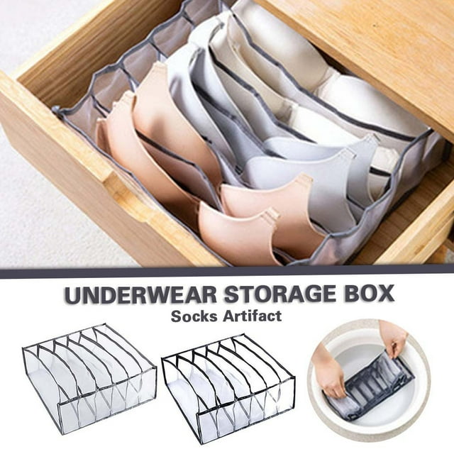 Vaidha Underwear Storage Box With Compartments Socks Bra Underpants Organizer Drawers