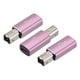 thumbnail image 1 of Adaptador USB C Hembra a Tipo-C Rosa Dorado Paquete de 3, 1 of 7