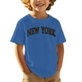 thumbnail image 2 of Kid Boys Tshirt New York Kids Letter Printed Short Sleeve Summer Crewneck Tops Basic Tees Boys Clothes Size Youth 12-13 Years, 2 of 4