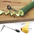 thumbnail image 2 of Spiral Cutter Stainless Steel Spiral Cutter For Veggies Cutters For Potatoes Cucumbers And Carrots, 2 of 4