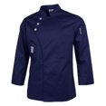 thumbnail image 3 of Chaquetas Abrigo de Manga Larga Uniformes Hotel Restaurantes - Azul oscuro, oscuro m Sunnimix uniforme de chaqueta de chef, 3 of 8