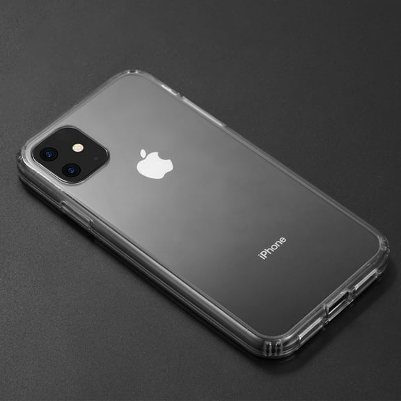 Apple iPhone 12 Pro, iPhone 12 /6.1" Phone Case with Clear Transparent Corner TPU Cushion Bumper Frame Protective Hybrid Rigid Acrylic Protection Rubber Gummy Hard Cover for Apple iPhone 12 /12 Pro