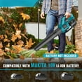 thumbnail image 2 of HEINRPO Cordless Leaf Blower Compatible with Makita 18V Battery (Bare Tool) 400CFM Electric Leaf Blower Cordless, Variable Speed, Turbo Mode, Handheld Battery Powered Leaf blowers for Lawn Care, 2 of 3