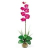 Nearly Natural Single Phalaenopsis Liquid Illusion Silk Flower Arrangement, Beauty