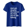 thumbnail image 4 of Women's Funny Graphic T-Shirts Sarcastic Novelty Tees with Humorous Sayings for Casual Wear, 4 of 5