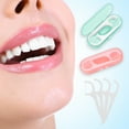thumbnail image 7 of Abaima 20 Pack Travel Dental Floss Picks, 200 Count Individually Sealed, Portable Refillable Case for Adult Interdental Teeth Cleaning, 7 of 7